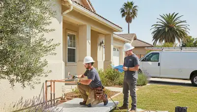 Professional plumber providing repair service in Modesto, CA for a plumbing business website