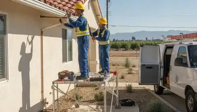 Professional plumber repairing a pipe in Modesto, CA for plumbing repair service