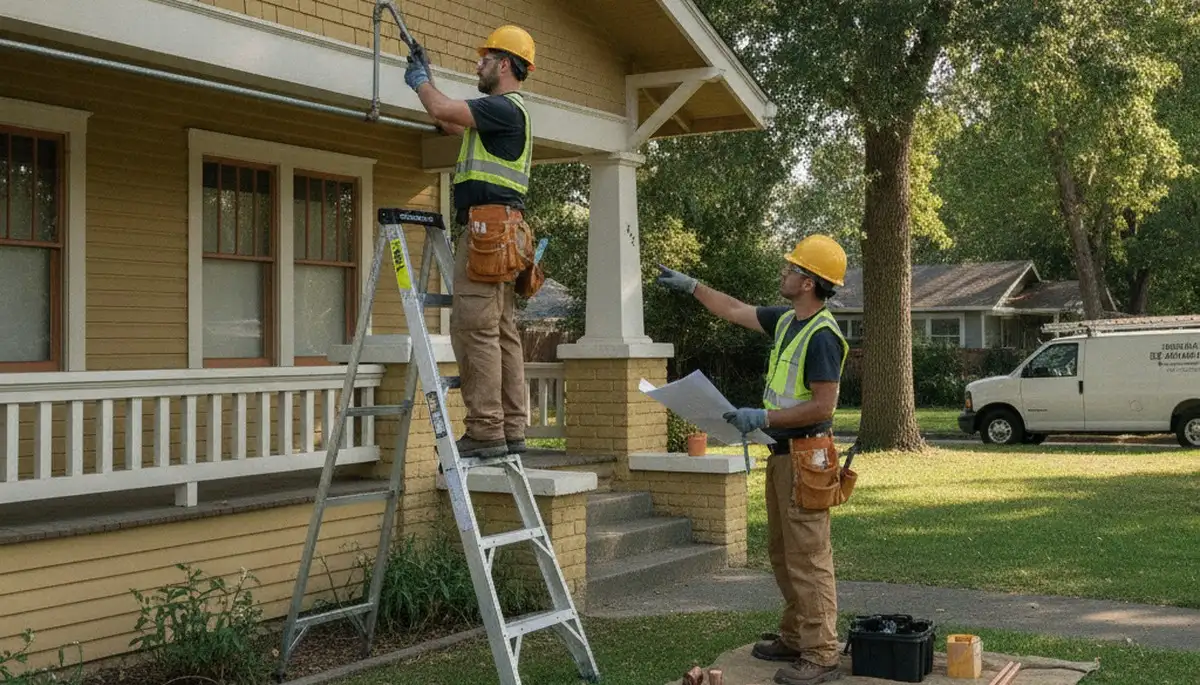 Plumber repairing a pipe in Modesto, CA for local plumbing repair service