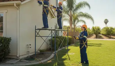 Plumber repairing a leak in Modesto, CA for plumbingmodestoca-new.com