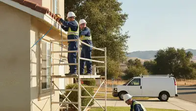 Plumber repairing pipe in Modesto, CA for residential plumbing service