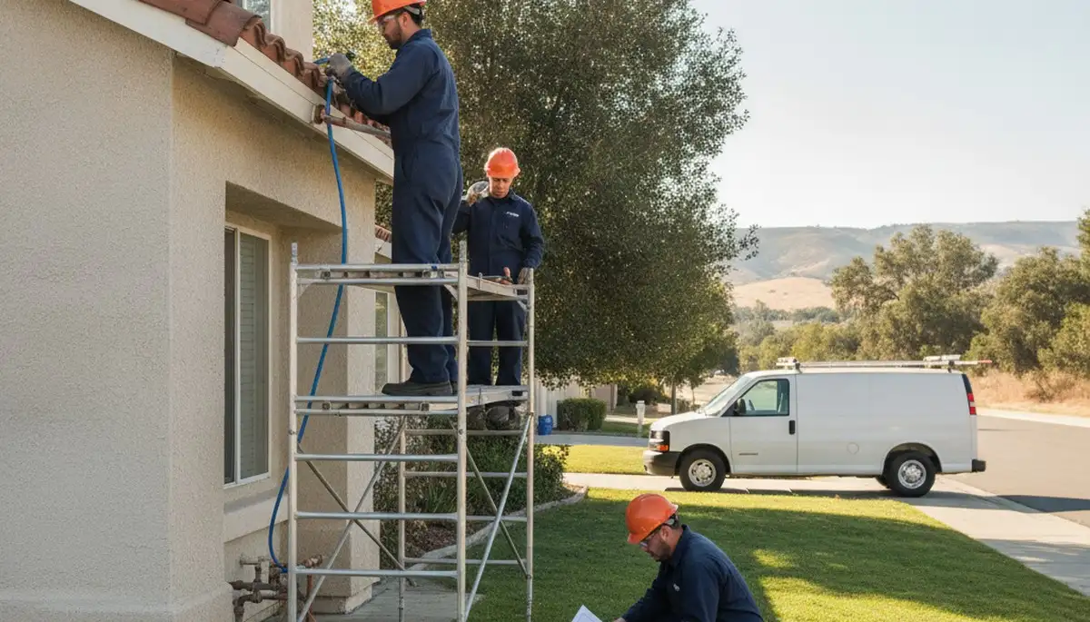 Modesto, CA plumbing repair service truck for residential leak and drain repair