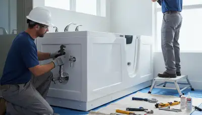 Walk-in tub installation for Modesto, CA homeowners by On Call Plumbers