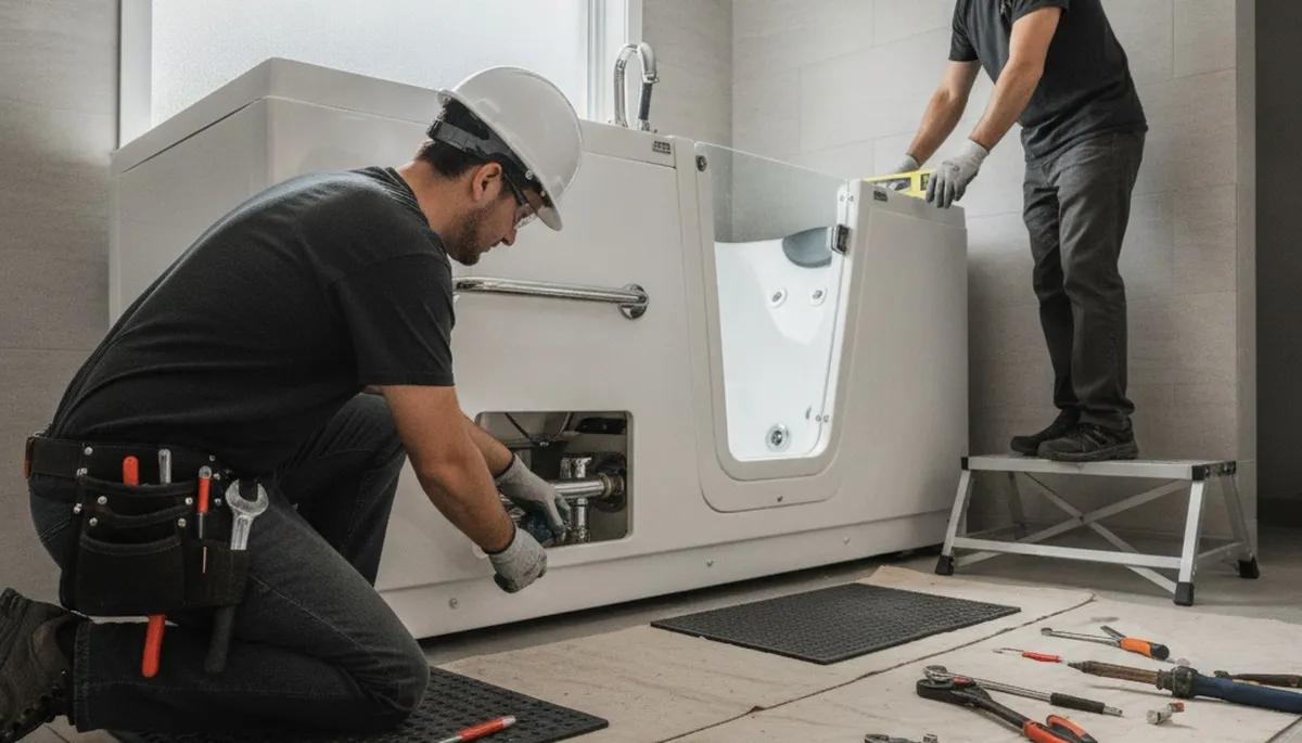 Walk-in tub installation for Modesto, CA homeowners by On Call Plumbers