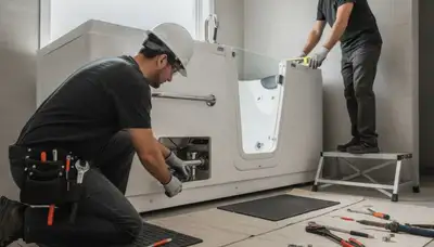 Walk-in tub installation for Modesto, CA homeowners by On Call Plumbers