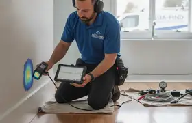Pipe leak detection service in Modesto, CA for plumbing repair homepage widget
